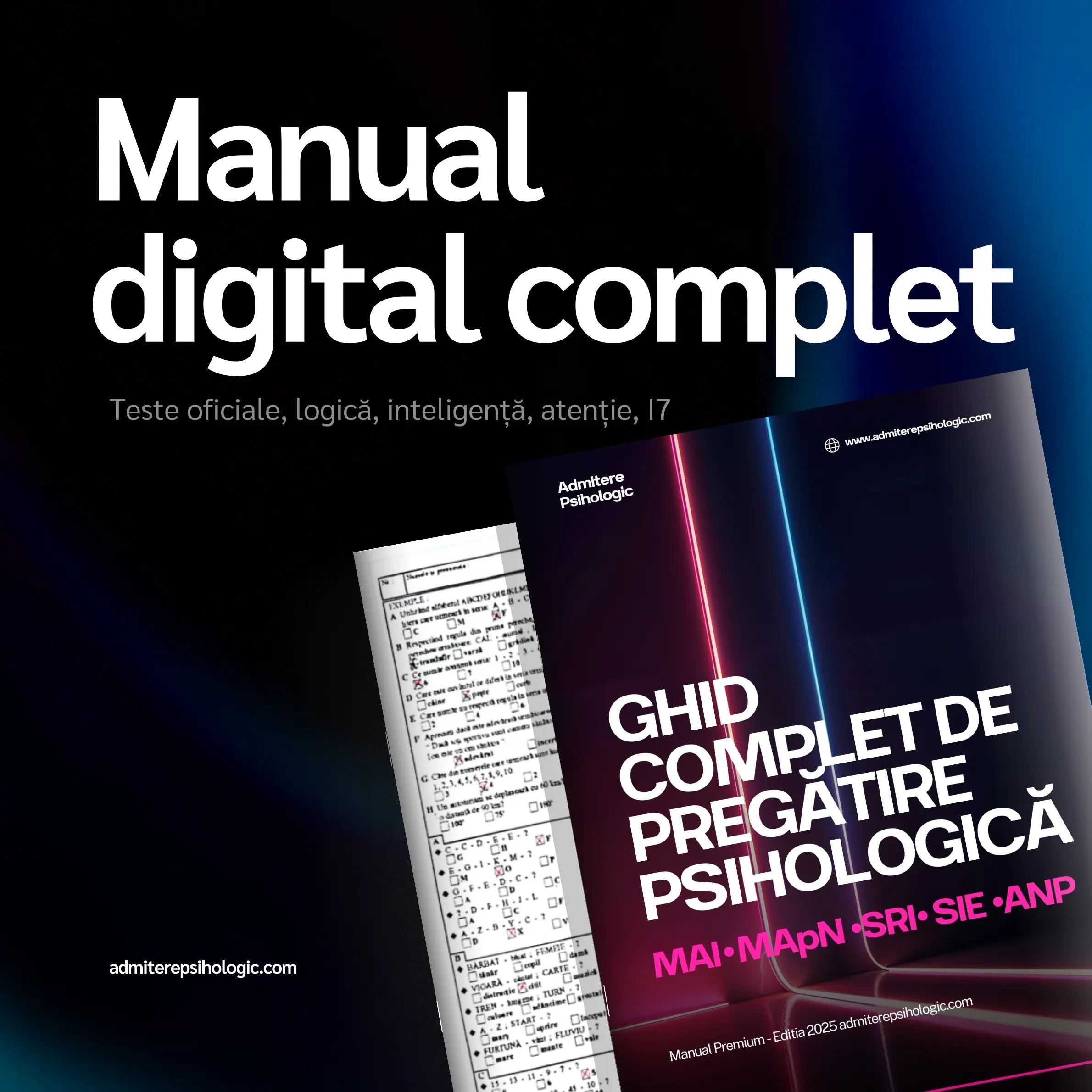 Ghid de pregatire pentru psihologic MAI, MApN, SRI, SIE, ANP, Front Page