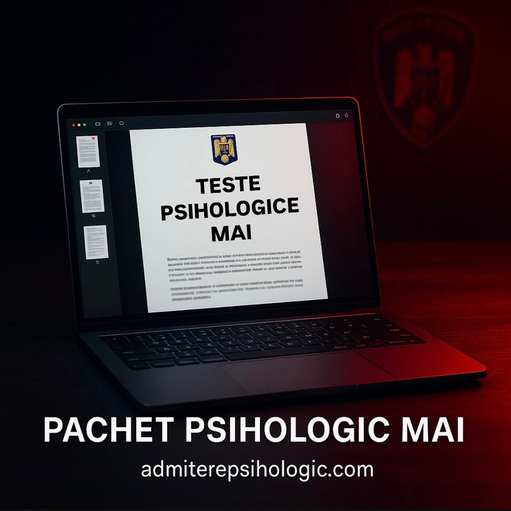 Pachet Psihologic MAI - Materiale pentru Pregătire Completă